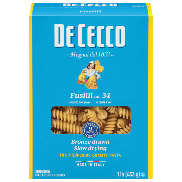 Dry Fusilli Pasta Order Online & Save Giant