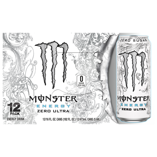 Monster Zero Ultra Energy Drink - 12 pk