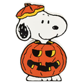 Peanuts Halloween Snoopy in Jack O'Lantern Wood Decor