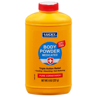 Lucky Super Soft Pure Cornstarch Medicated Body Powder