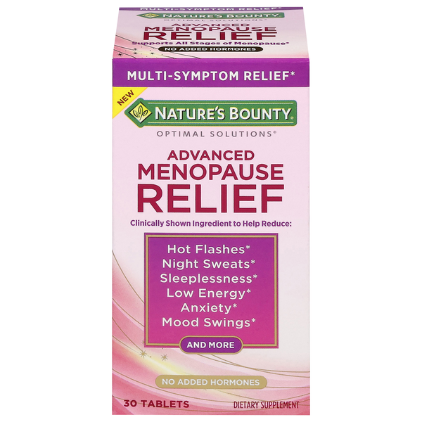 Nature's Bounty Optimal Solutions Advanced Menopause Relief Tablets