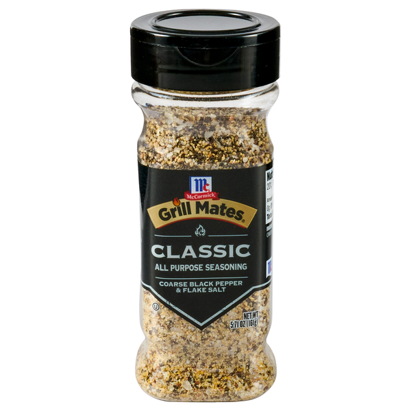 McCormick Grill Mates Classic Coarse Black Pepper & Flake Salt Seasoning