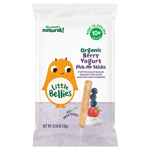 Little Bellies Organic Berry Yogurt Pick-Me Sticks 10+ Months