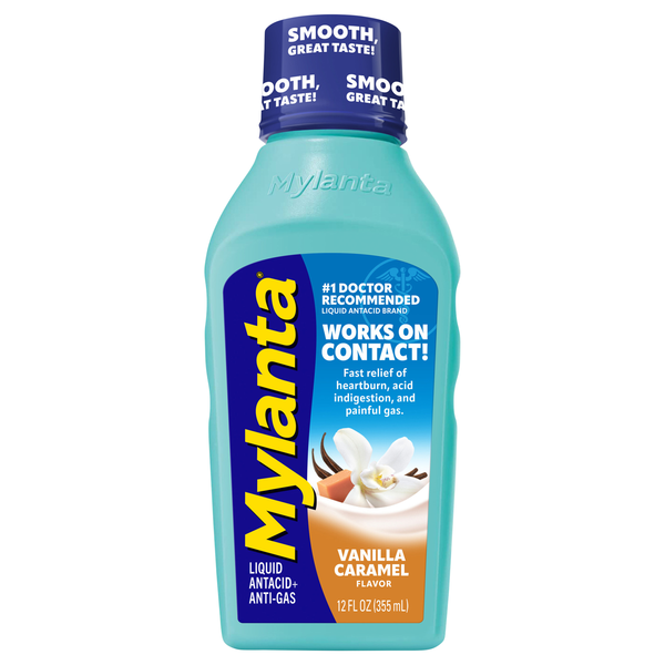 Mylanta Vanilla Caramel Flavor Antacid Anti-Gas Liquid