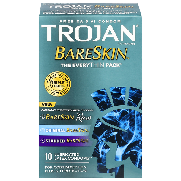 Trojan BareSkin Lubricated Assorted Latex Condoms