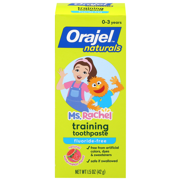 Orajel Naturals Ms. Rachel Watermelon Training Toothpaste