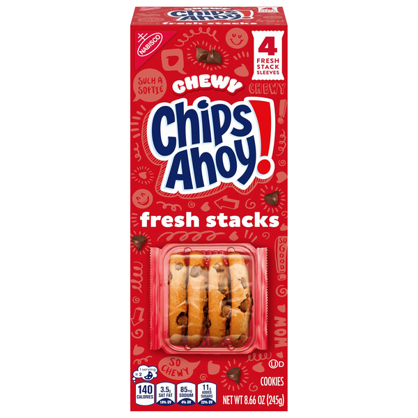 Nabisco Chips Ahoy! Fresh Stacks Chewy Chocolate Chip Cookies - 4 ct