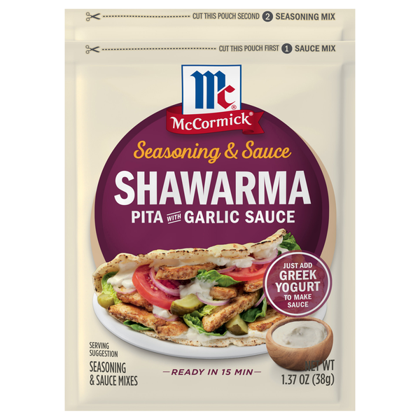 McCormick Shawarma Pita with Garlic Sauce Seasoning Duo Mix