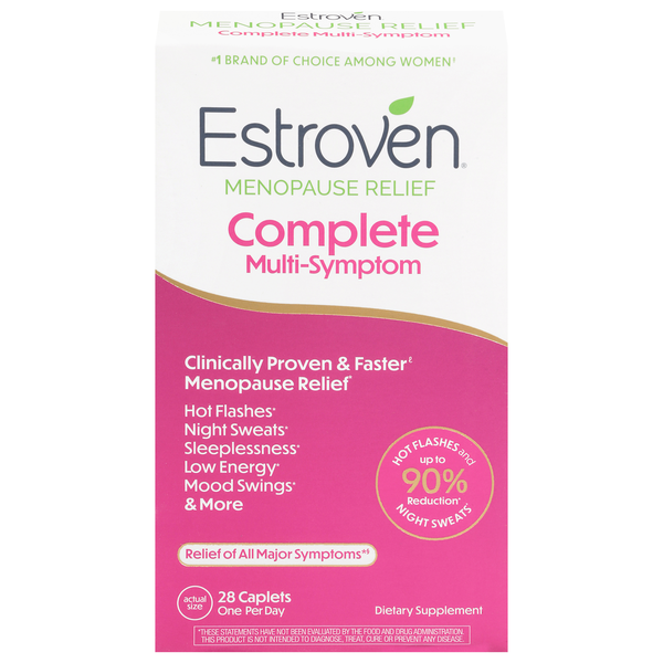 Estroven Complete Menopause Relief Vegetarian Caplets