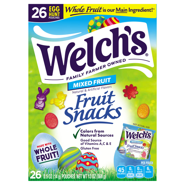 Welch's Fruit Snacks Mixed Fruit - 26 ct