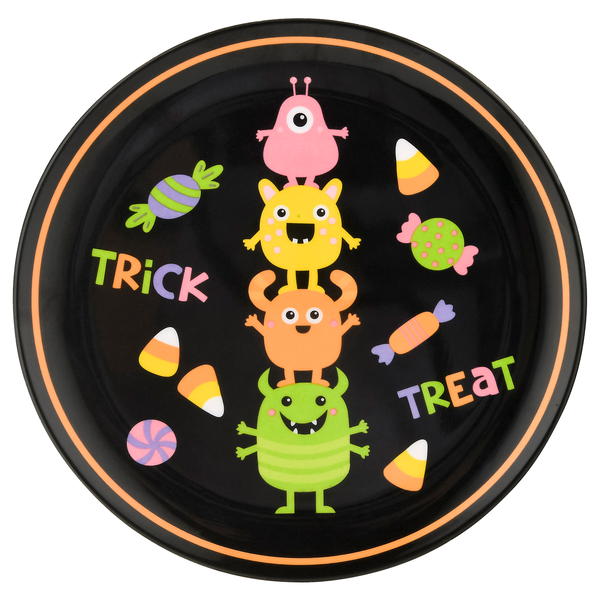 Smart Living Halloween Salad Plate Trick or Treat Monsters