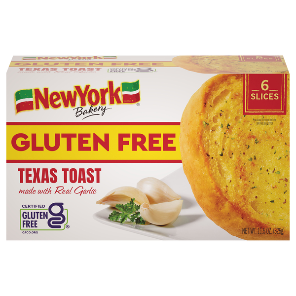New York Bakery Gluten Free Texas Toast - 6 ct Frozen