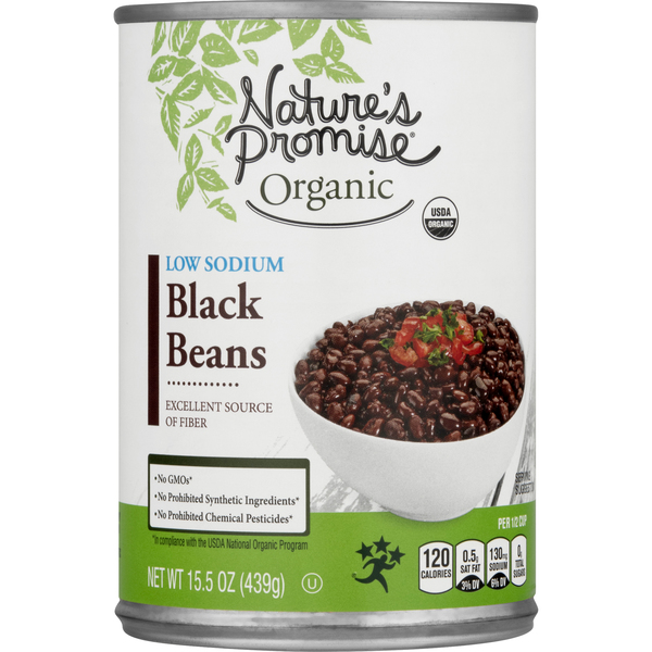 Save on Nature's Promise Organic Black Beans Low Sodium Order Online Delivery MARTIN'S