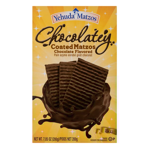Yehuda Chocolatey Coated Matzos Kosher For Passover