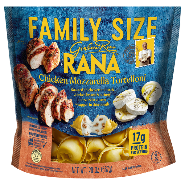 Giovanni Rana Chicken Mozzarella Tortelloni Pasta Family Size Fresh