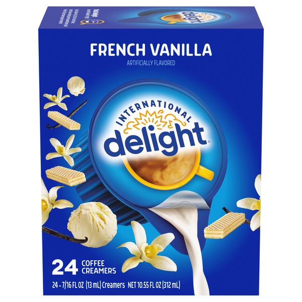 International Delight French Vanilla Coffee Creamer Singles - 24 ct