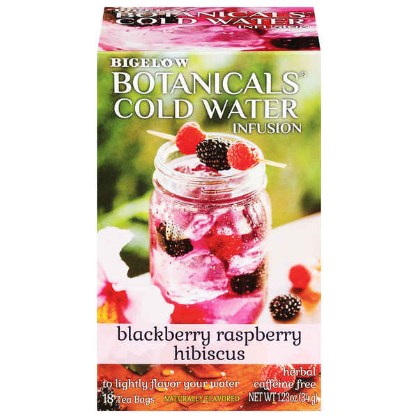 Bigelow Botanicals Cold Water Infusion Blackberry Raspberry Tea Bags
