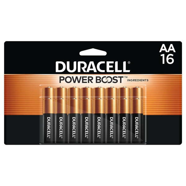 Duracell Power Boost Coppertop Alkaline Batteries Size AA