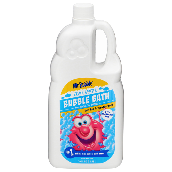 Mr. Bubble Extra Gentle Dye & Fragrance Free Bubble Bath
