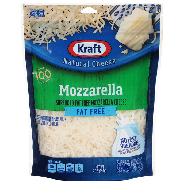 Save on Kraft Mozzarella Cheese Fat Free Shredded Order Online Delivery