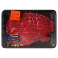 Food Lion Boneless Thin Sliced Beef Top Round Steak - 6 ct Fresh