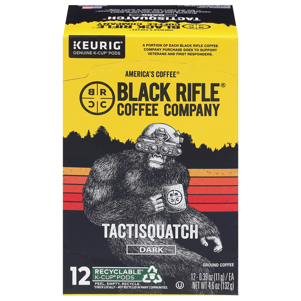 Black Rifle Tactisquatch Dark Roast Coffee Single Serve Cups