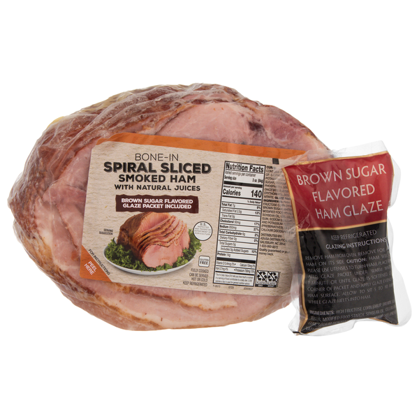Hannaford Bone-In Spiral Sliced Smoked Ham with Brown Sugar Glaze