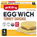 Red's Gluten Free Turkey Sausage Egg & Cheese Egg'Wich - 4 ct Frozen