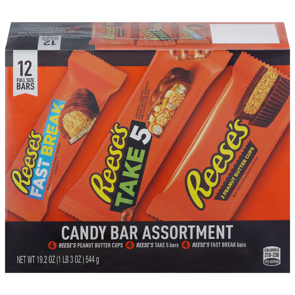 Save on Reese's Candy Bar Assortment Full Size 12 ct Order Online