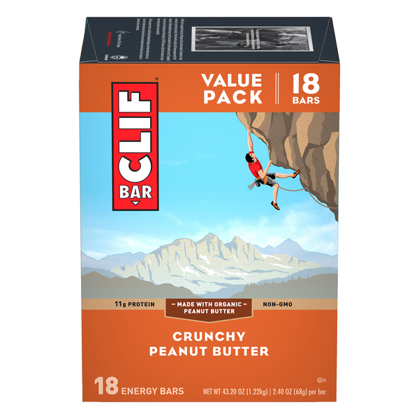 Save on Clif Energy Bars Crunchy Peanut Butter 18 ct Order Online Delivery Giant