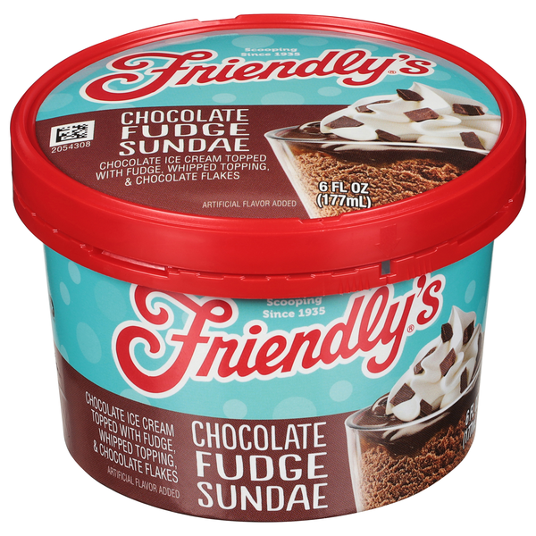 Friendly's Chocolate Fudge Sundae Ice Cream Cup