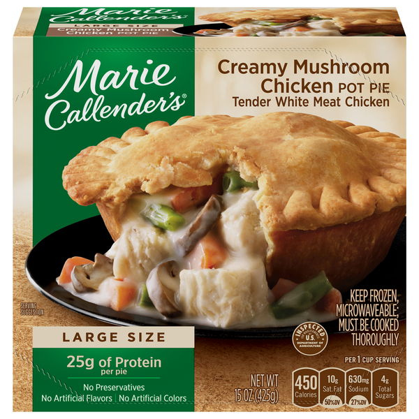 Save On Marie Callender s Creamy Mushroom Chicken Pot Pie Large Size 