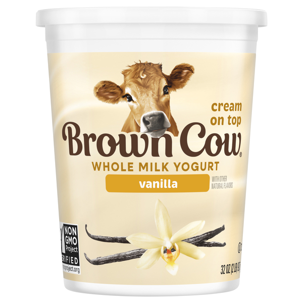 Brown Cow Cream Top Whole Milk Vanilla Yogurt