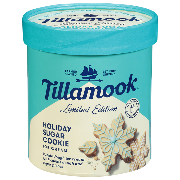 Tillamook Limited Edition Holiday Sugar Cookie Ice Cream