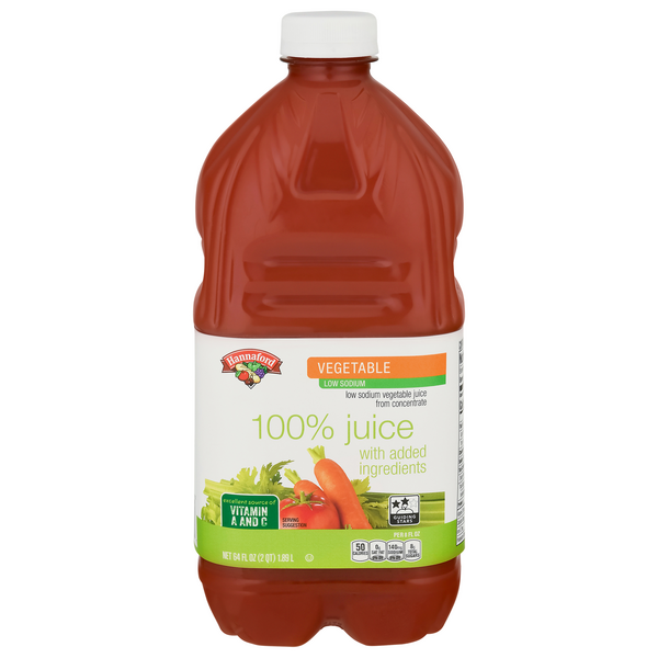 Hannaford 100% Vegetable Juice Low Sodium