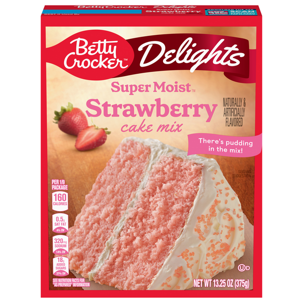 Betty Crocker Delights Super Moist Strawberry Cake Mix