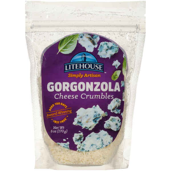 Litehouse Simply Artisan Aged Gorgonzola Cheese Crumbles