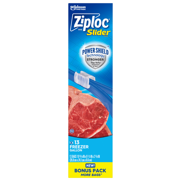 Ziploc Slider Gallon Freezer Bags