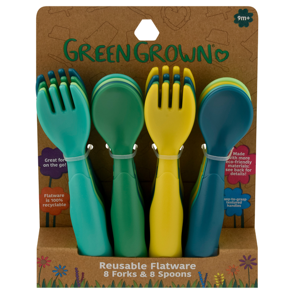 The First Years 9m+ Reusable Flatware Forks & Spoons