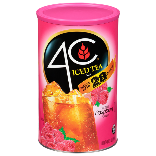 4C Raspberry Flavor Iced Tea Mix