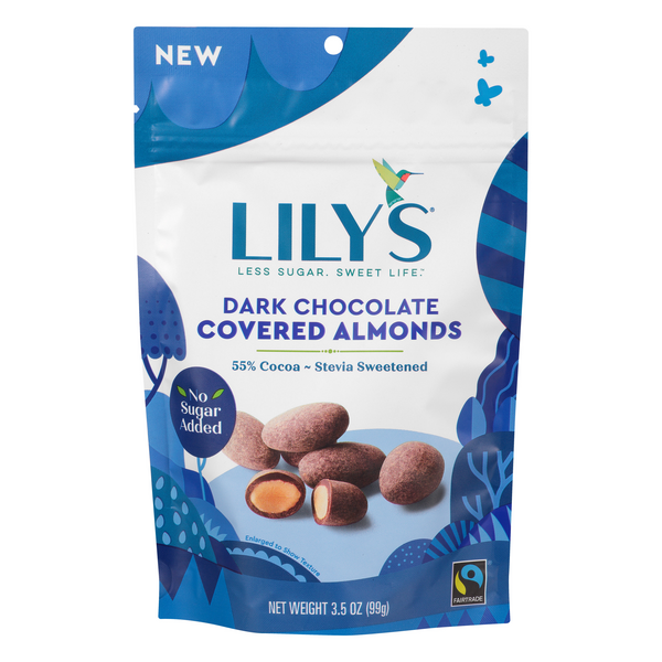 Save on Lily's Dark Chocolate Covered Almonds 55% Cocoa Order ...