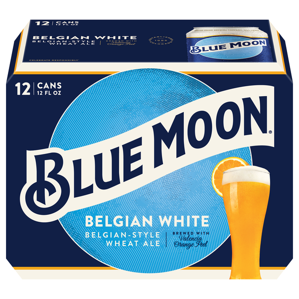 Blue Moon Belgian White Wheat Ale Beer - 12 pk