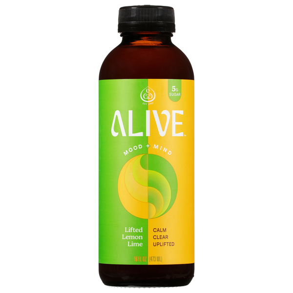 GT's Alive Lemon Lime Ancient Mushroom Elixir Refrigerated