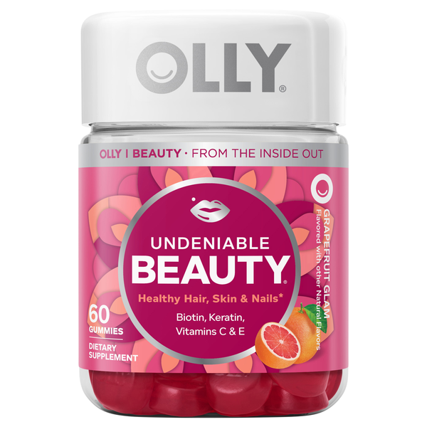 OLLY Undeniable Beauty Biotin & Keratin Grapefruit Glam Gummies