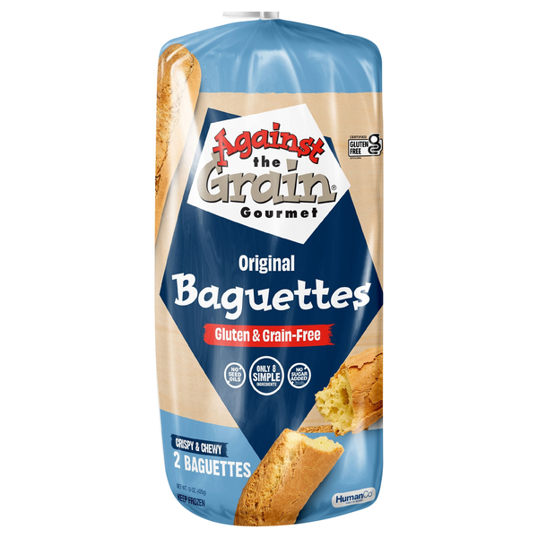 Against The Grain Gluten & Grain Free Original Baguettes - 2 ct Frozen