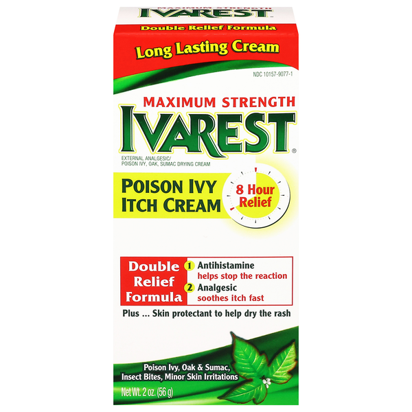 Ivarest Poison Ivy Itch Relief Cream Maximum Strength