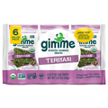 gimMe Organic Teriyaki Roasted Seaweed Snacks - 6 ct
