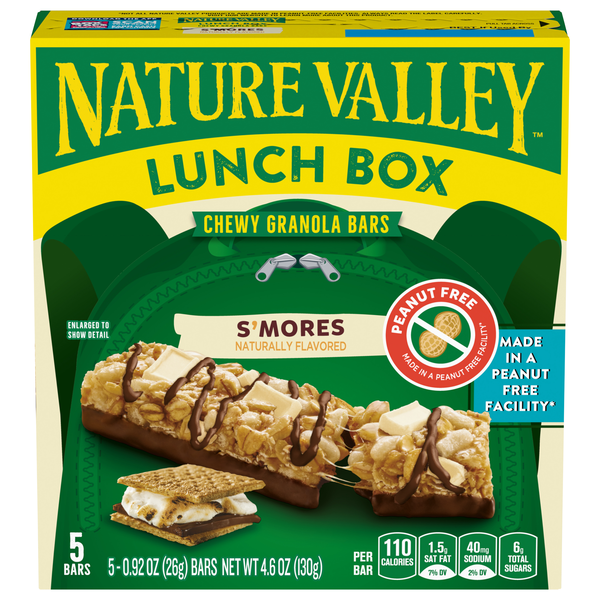 Nature Valley Lunch Box S'mores Chewy Granola Bars - 5 ct