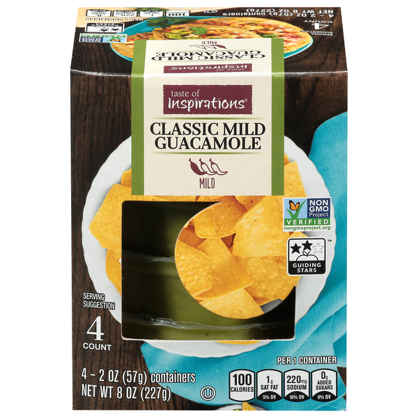 Taste of Inspirations Mild Classic Guacamole - 4 ct