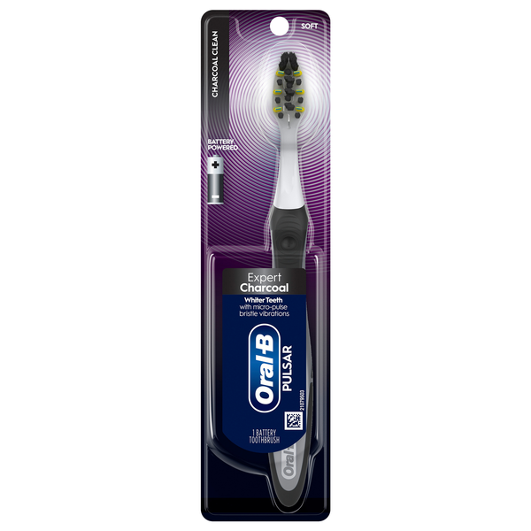 Oral-B Pulsar Charcoal Clean Battery Toothbrush Soft
